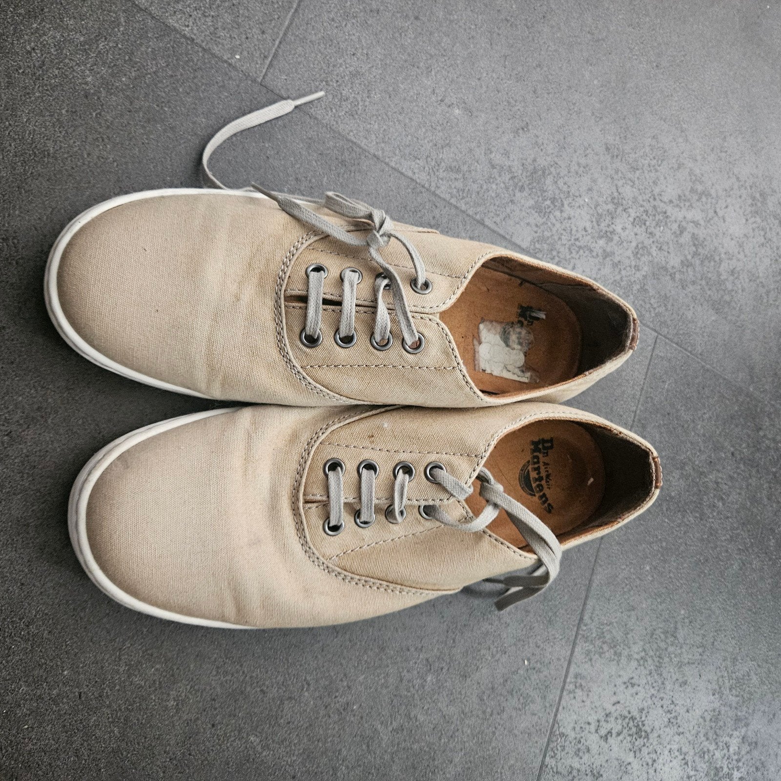 Dr. Martens Lakewood 4-Eye Canvas Oxford schoenen maat 41, Overige kleuren, Ophalen of Verzenden, Gedragen, Veterschoenen