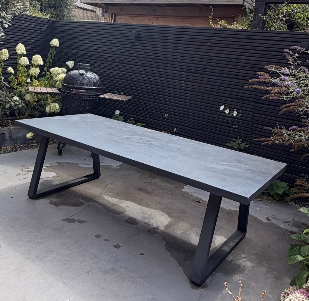 Tuintafel, Ophalen, Gebruikt, Rechthoekig, Aluminium