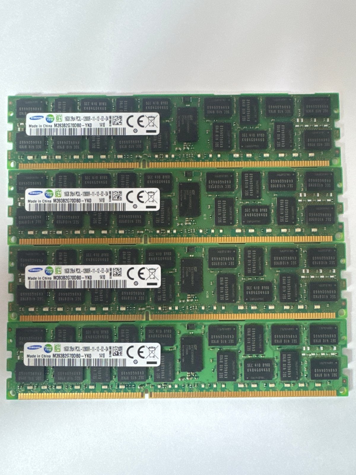 4 x Samsung 8GB 2Rx4 PC3L-12800R ECC RDIMM, Computers en Software, Gebruikt, Server, 8 GB, DDR3
