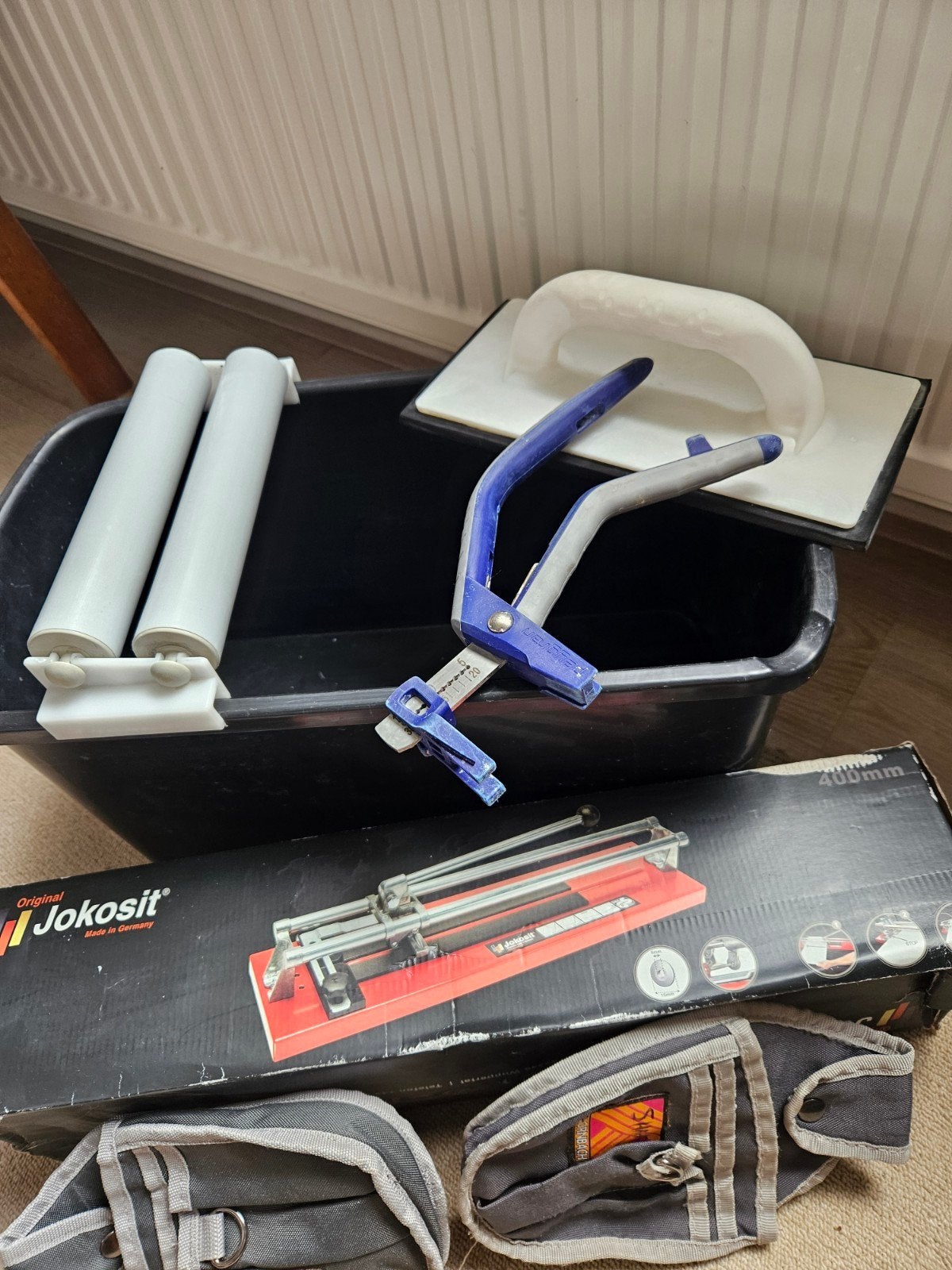 Nieuw tegelsnijer L 400mm met twee bouwlamp LED, Ophalen of Verzenden, Nieuw