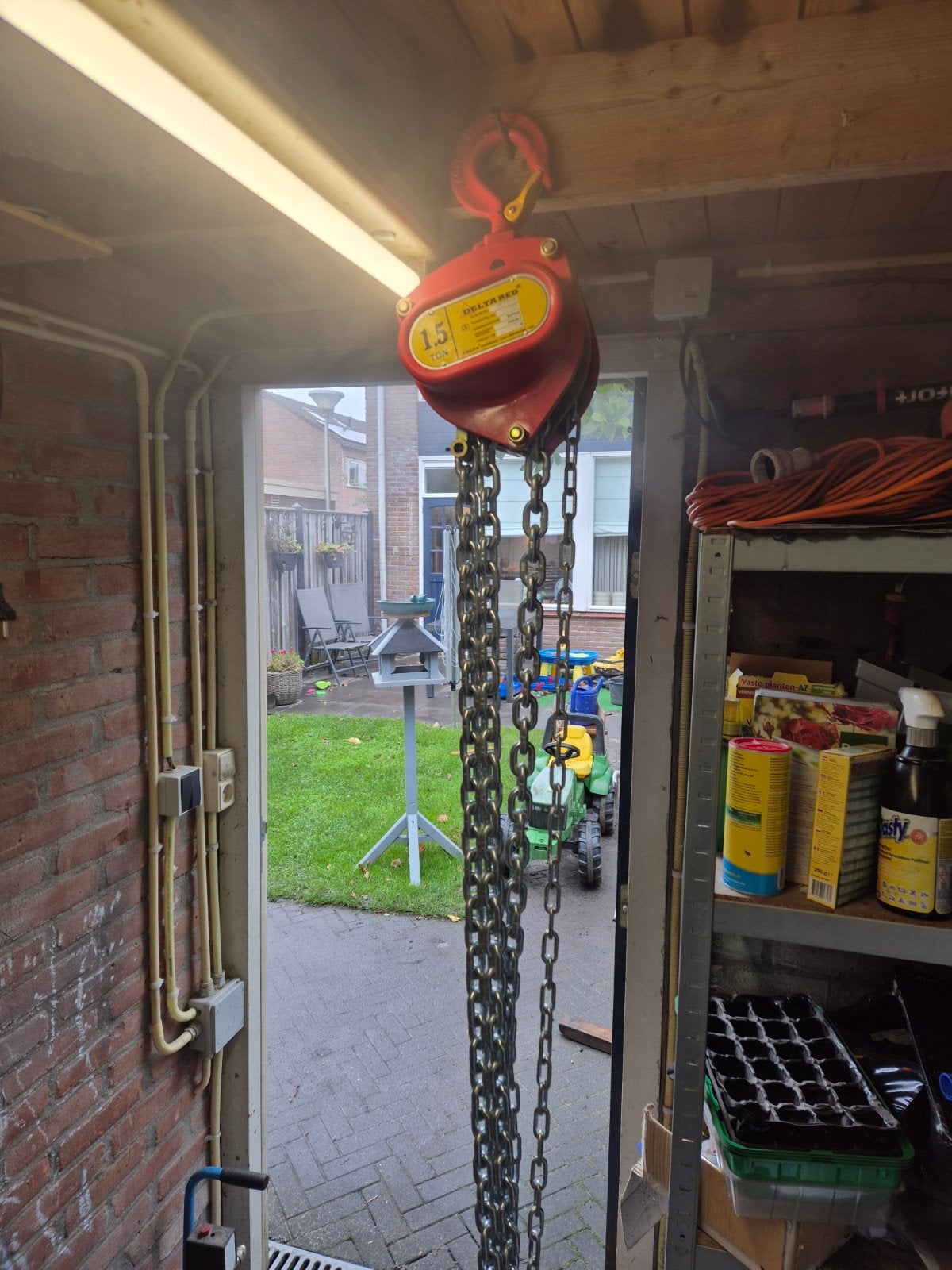 kettingtakel met loopkat, Ophalen, Nieuw, Handmatig