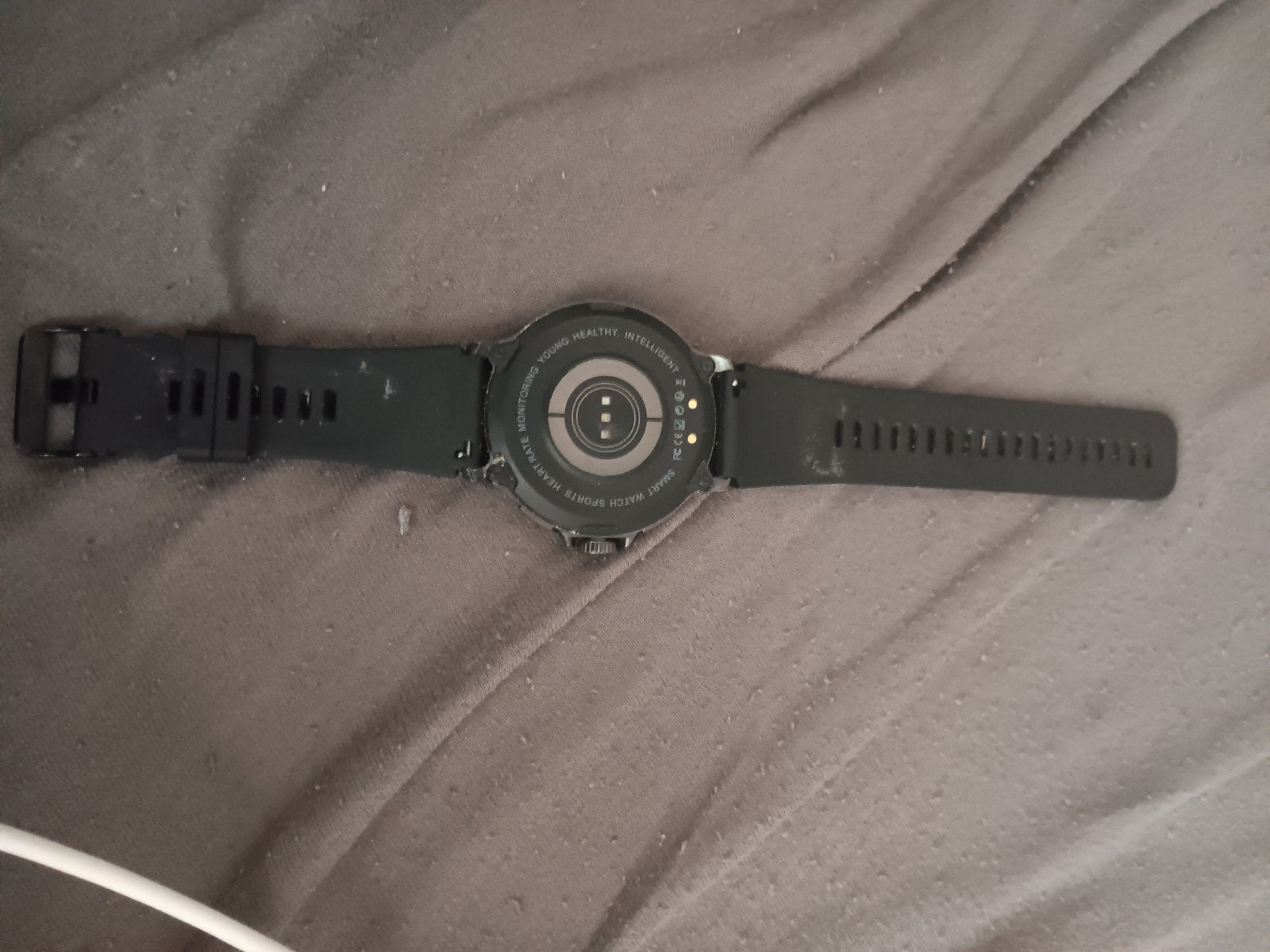 smart watch, Verzenden, Zo goed als nieuw, Zwart, Android