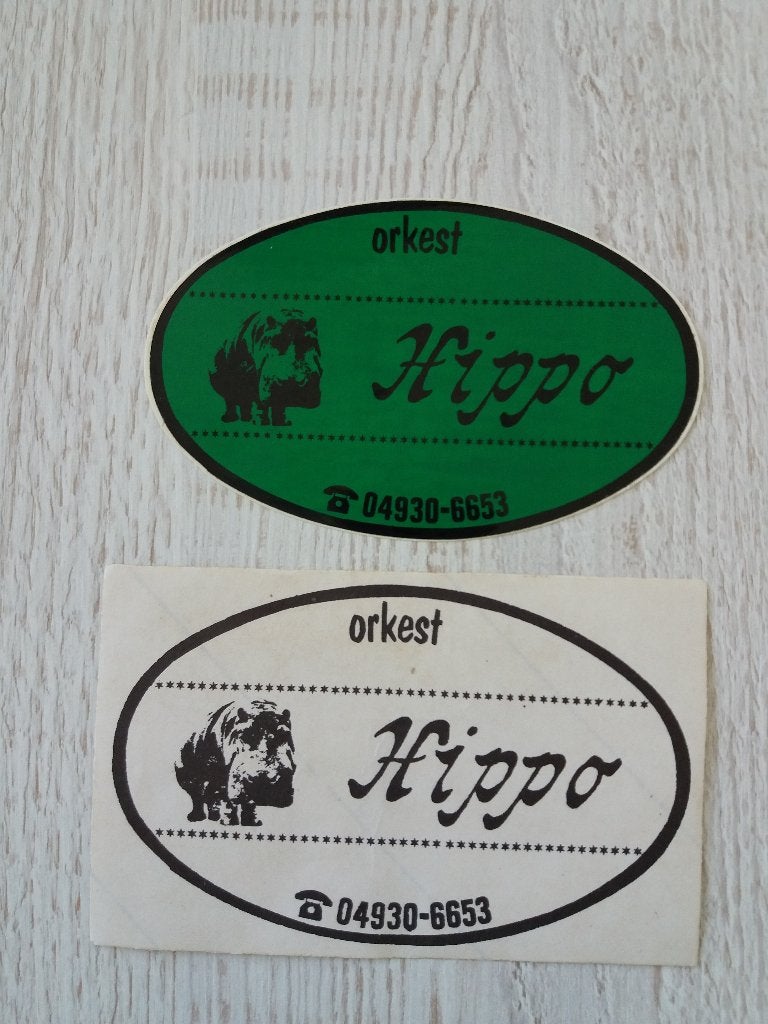 2 stickers orkest Hippo, Ophalen of Verzenden, Zo goed als nieuw, Overige typen