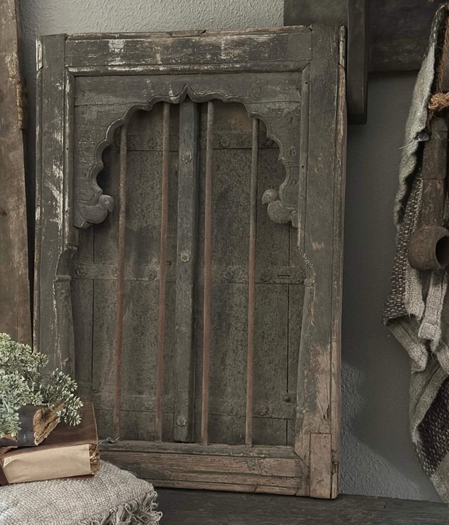 Hoffz Antiek oud houten luik - paneel - raam, Ophalen of Verzenden