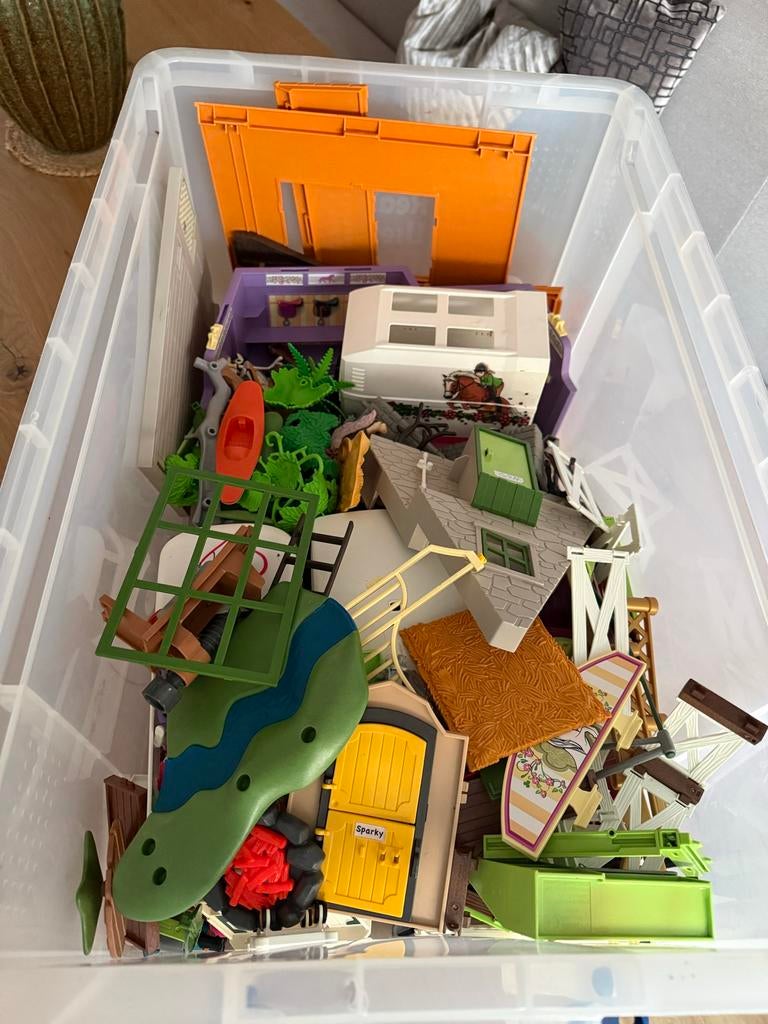 Grote collectie van Playmobil en Schleich speelgoed, Verzamelen, Speelgoed, Ophalen, Gebruikt