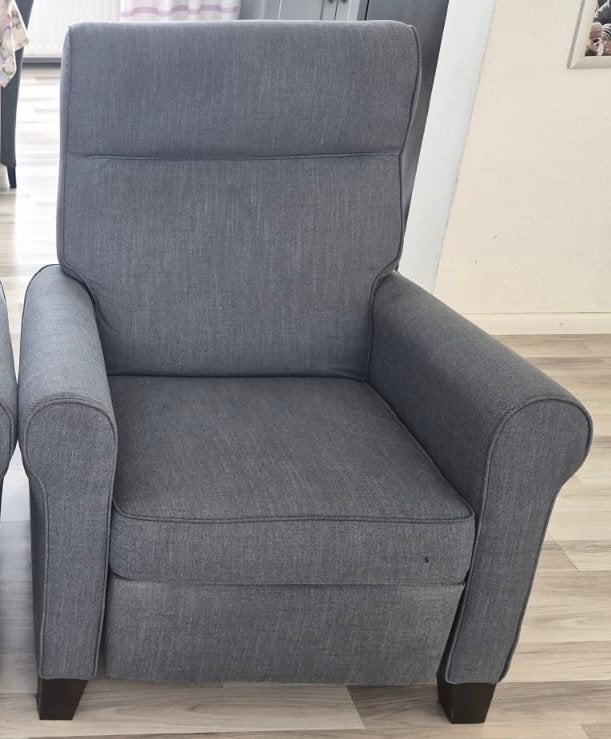 Fautuil grijs, Huis en Inrichting, Fauteuils, Ophalen of Verzenden, Zo goed als nieuw, 75 tot 100 cm, 50 tot 75 cm