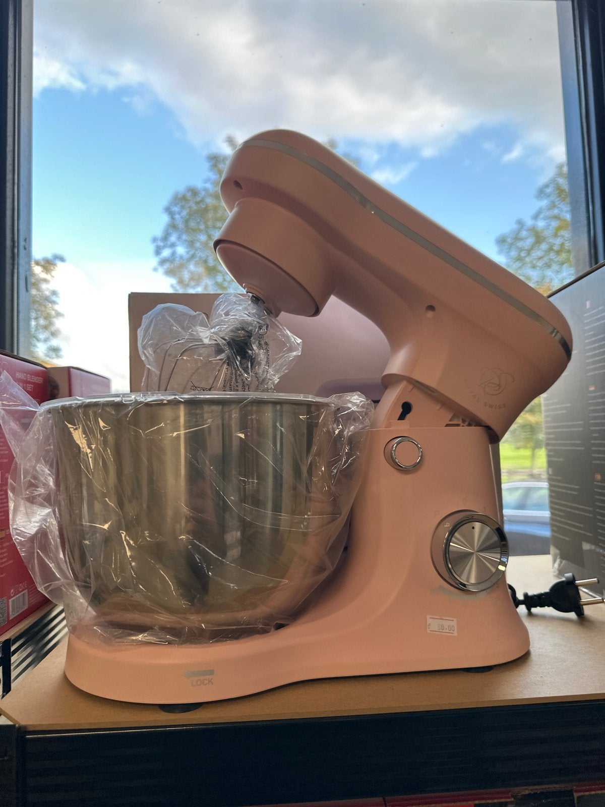 Royal Swiss Keukenmachine 1500W - Roze, Witgoed en Apparatuur, 4 liter of meer, Ophalen of Verzenden, Nieuw, 3 snelheden of meer