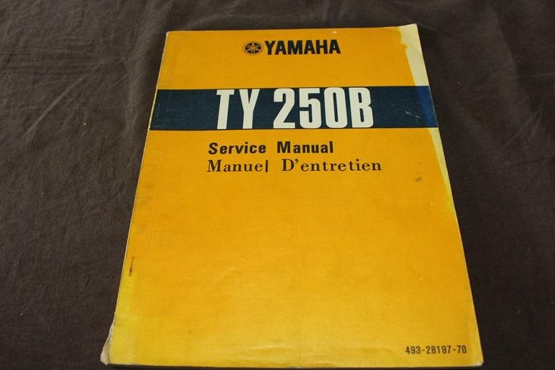 Yamaha TY250B 1974 motorcycle service manual TY 250 B manuel, Ophalen of Verzenden, Yamaha