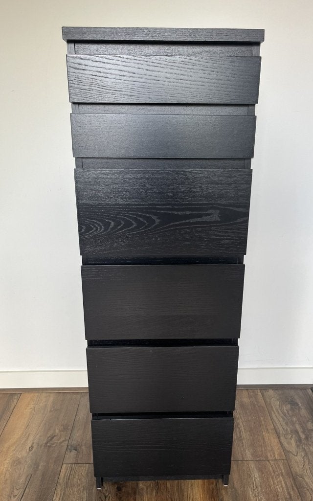 Zwarte ladekast, Ophalen, Minder dan 50 cm, Gebruikt, 5 laden of meer