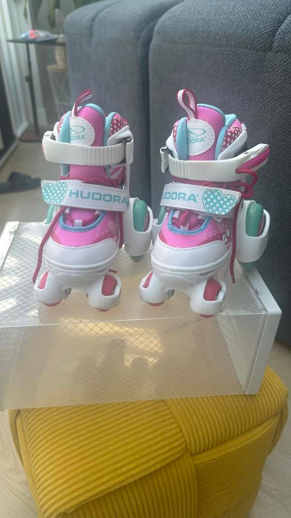 Hudora skates, maat 26-29, Verstelbaar, Kinderen, Ophalen of Verzenden, Zo goed als nieuw