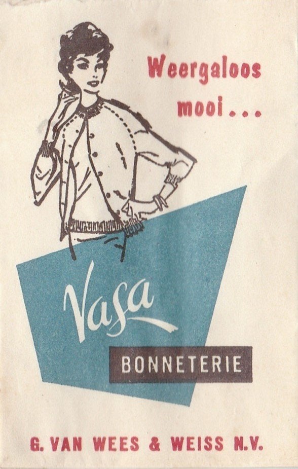 Vasa G van Wees & Weiss - bonneterie, Verzamelen, Ophalen of Verzenden