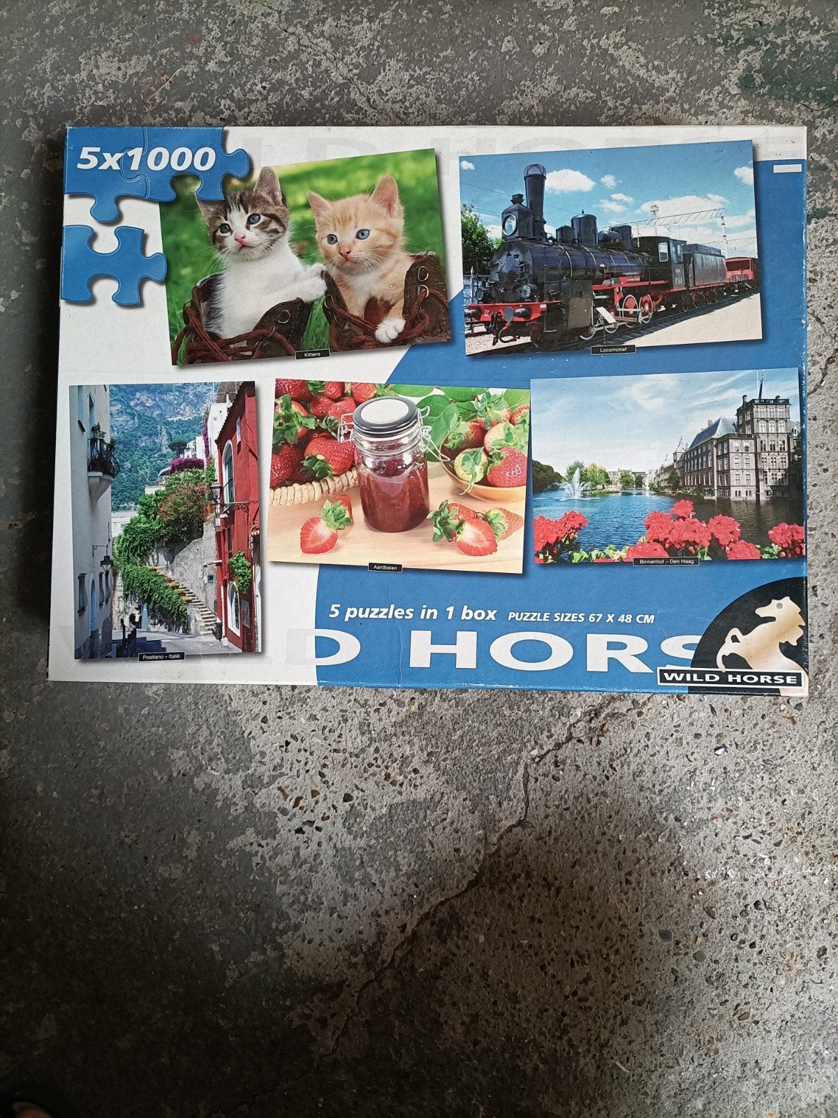 Complete puzzelset voor de winterdag - 5x1000 stukjes, Ophalen, Meer dan 1500 stukjes, Gebruikt, Legpuzzel