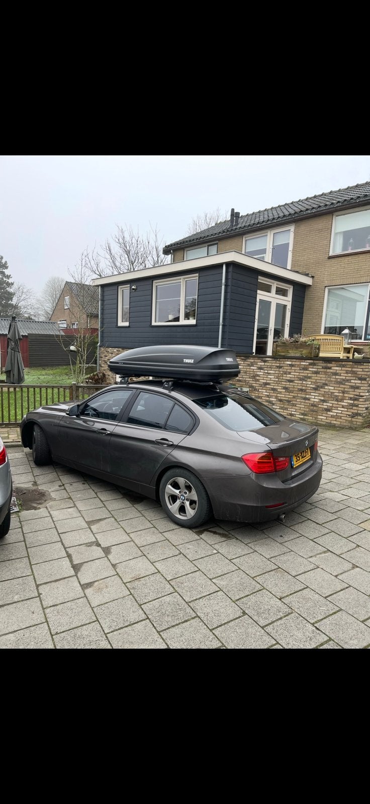 Thule dakkoffer compleet met dakdragers – BMW 3-serie, Auto diversen, Ophalen, Zo goed als nieuw