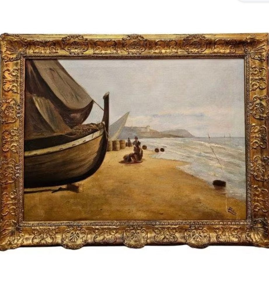 Schilderij the silent boat, Ophalen of Verzenden