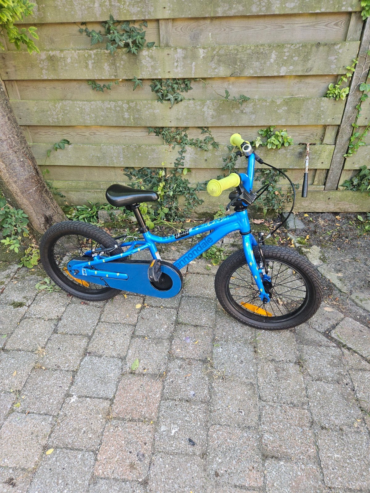 Kids Trail 16inch.Cannondale Single-Speed blauw jongensfiets, Ophalen, Zo goed als nieuw, Schijfrem, 16 tot 20 inch