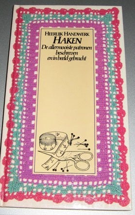 echt leren haken ? Heerlijk handwerk haken - boekje 96 blz, Verzenden, Gebruikt, Breien of Haken, Patroon of Boek