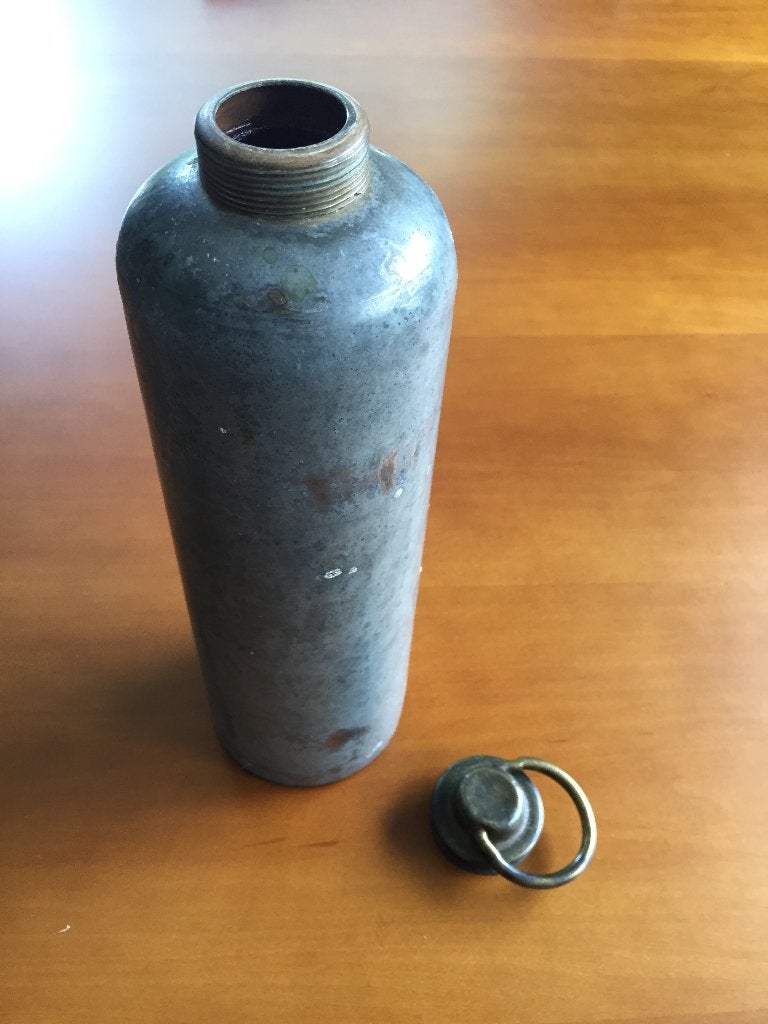 Vintage warm water kruik jaren 1940-1950, Ophalen of Verzenden