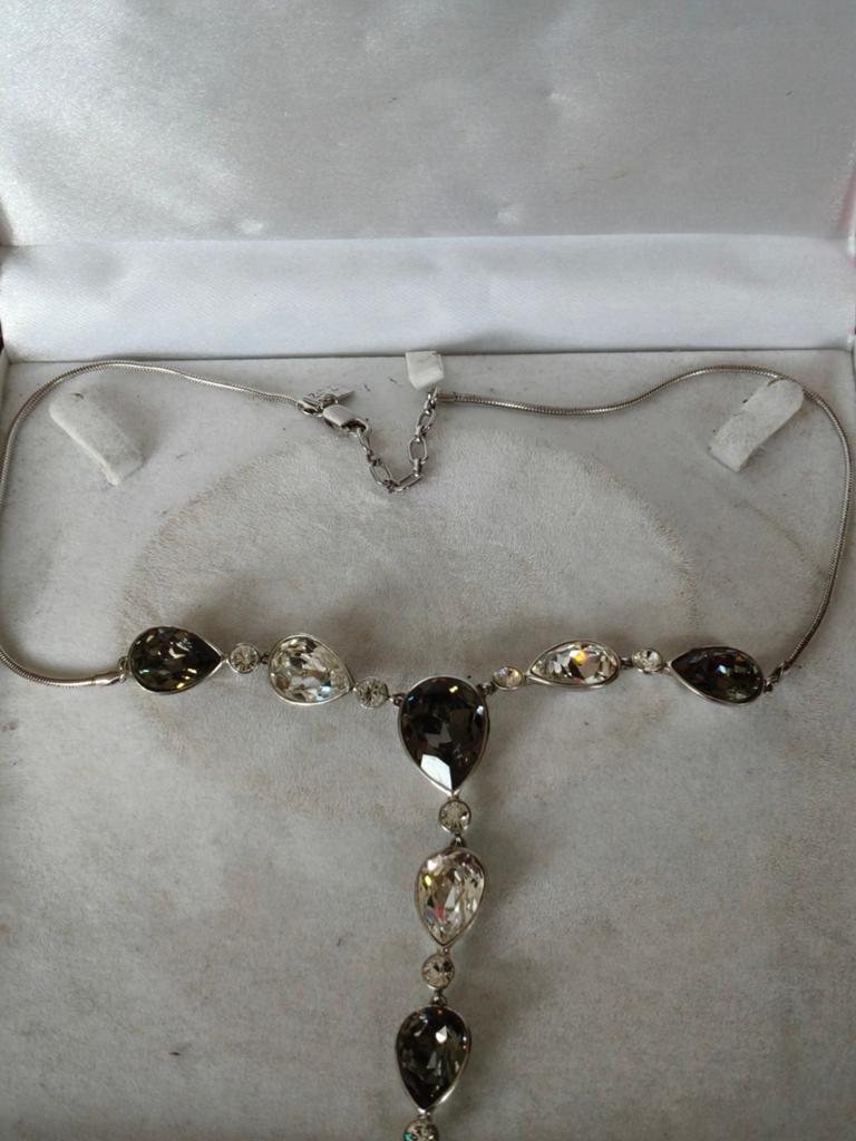 Elegante ZINZI ketting met kristallen hangers, Sieraden, Tassen en Uiterlijk, Kettingen, Overige materialen, Ophalen of Verzenden