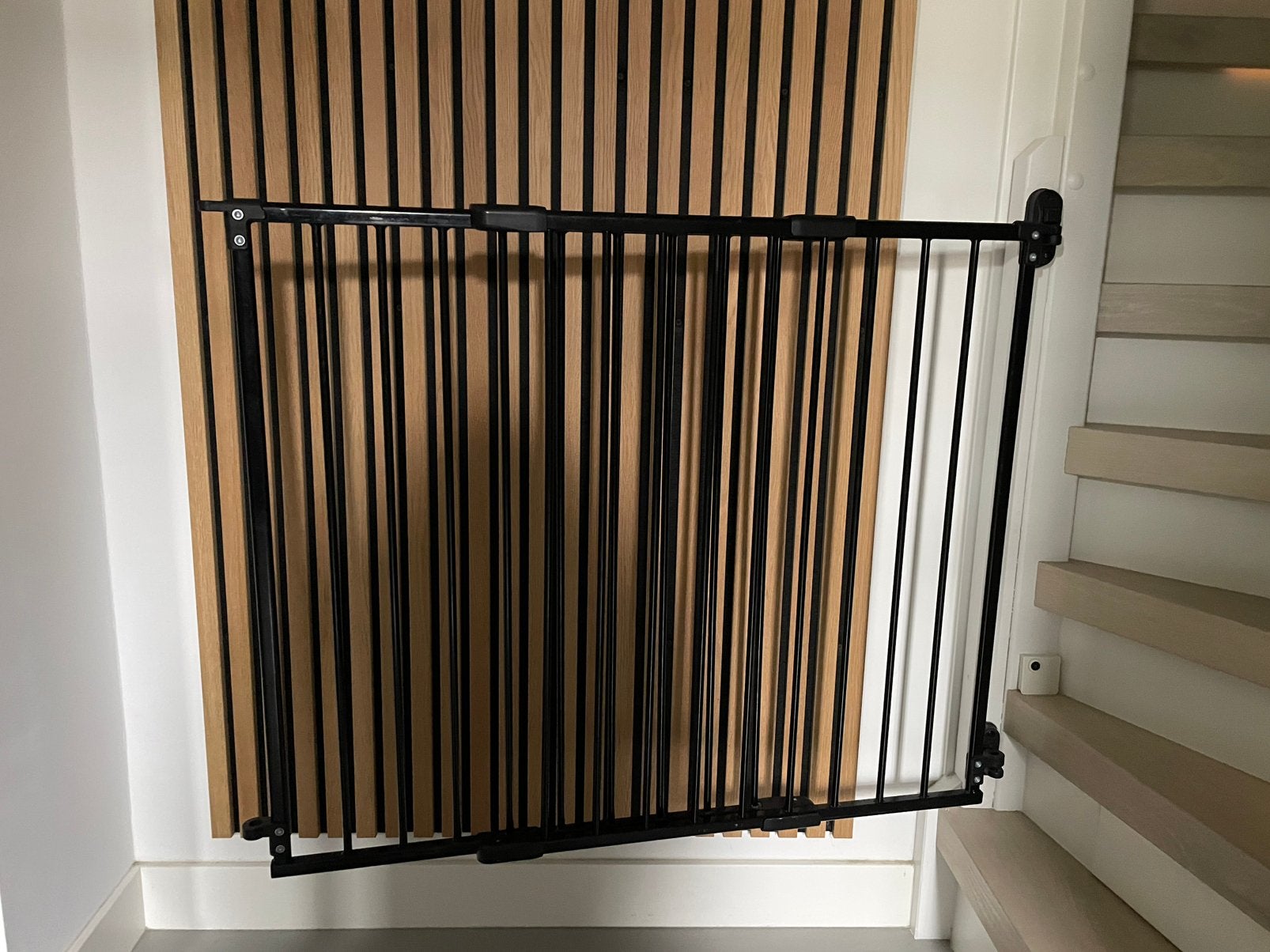 Safetythings traphek zwart, 80-130cm, Ophalen of Verzenden, Zo goed als nieuw, Klemhekje, Metaal of IJzer