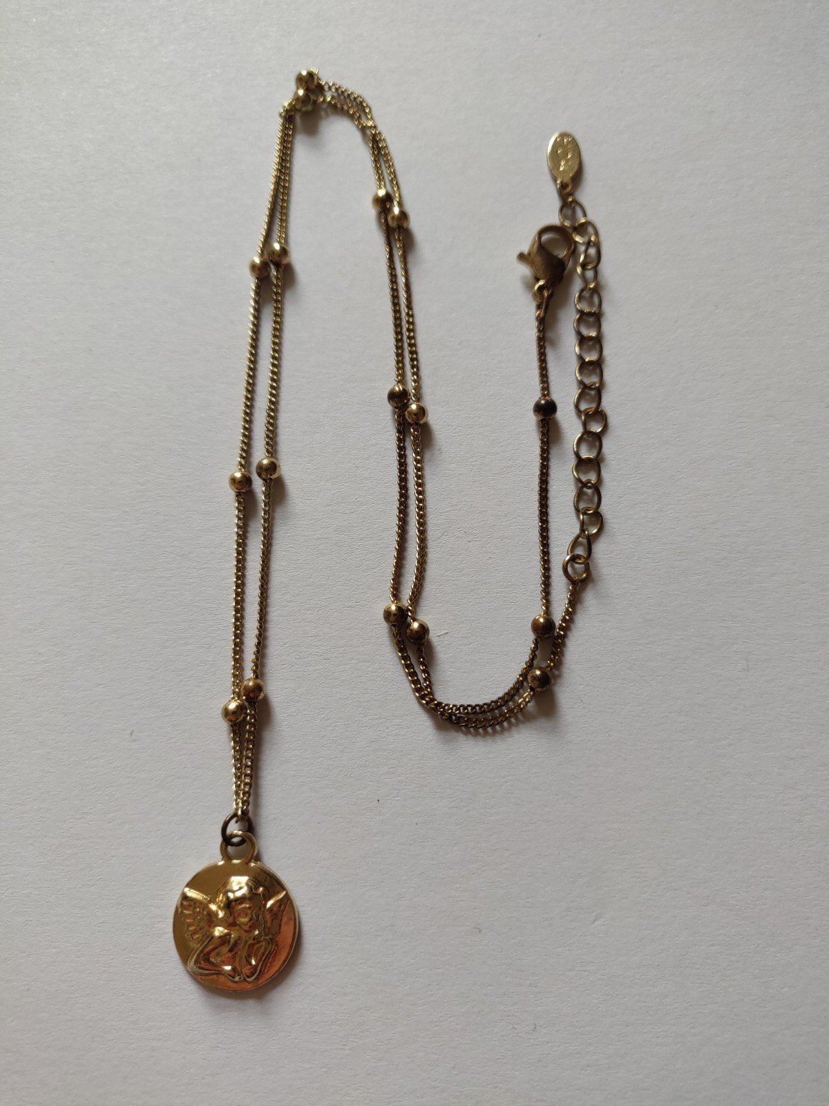 L11 Ketting Engel Hanger 57,5 cm, Ophalen of Verzenden, Nieuw, Zilver, Overige materialen