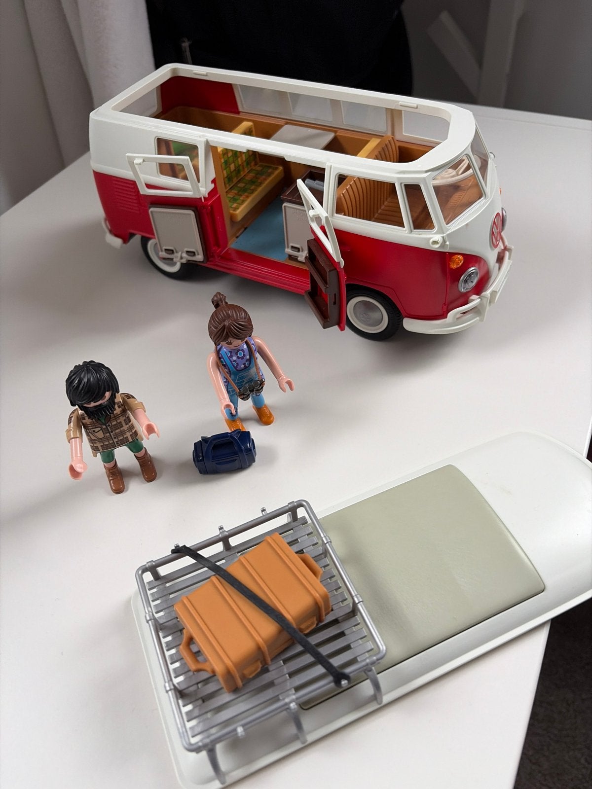 Playmobil Volkswagen T1 Campingbus met figuren, Ophalen of Verzenden, Zo goed als nieuw, Jongen of Meisje