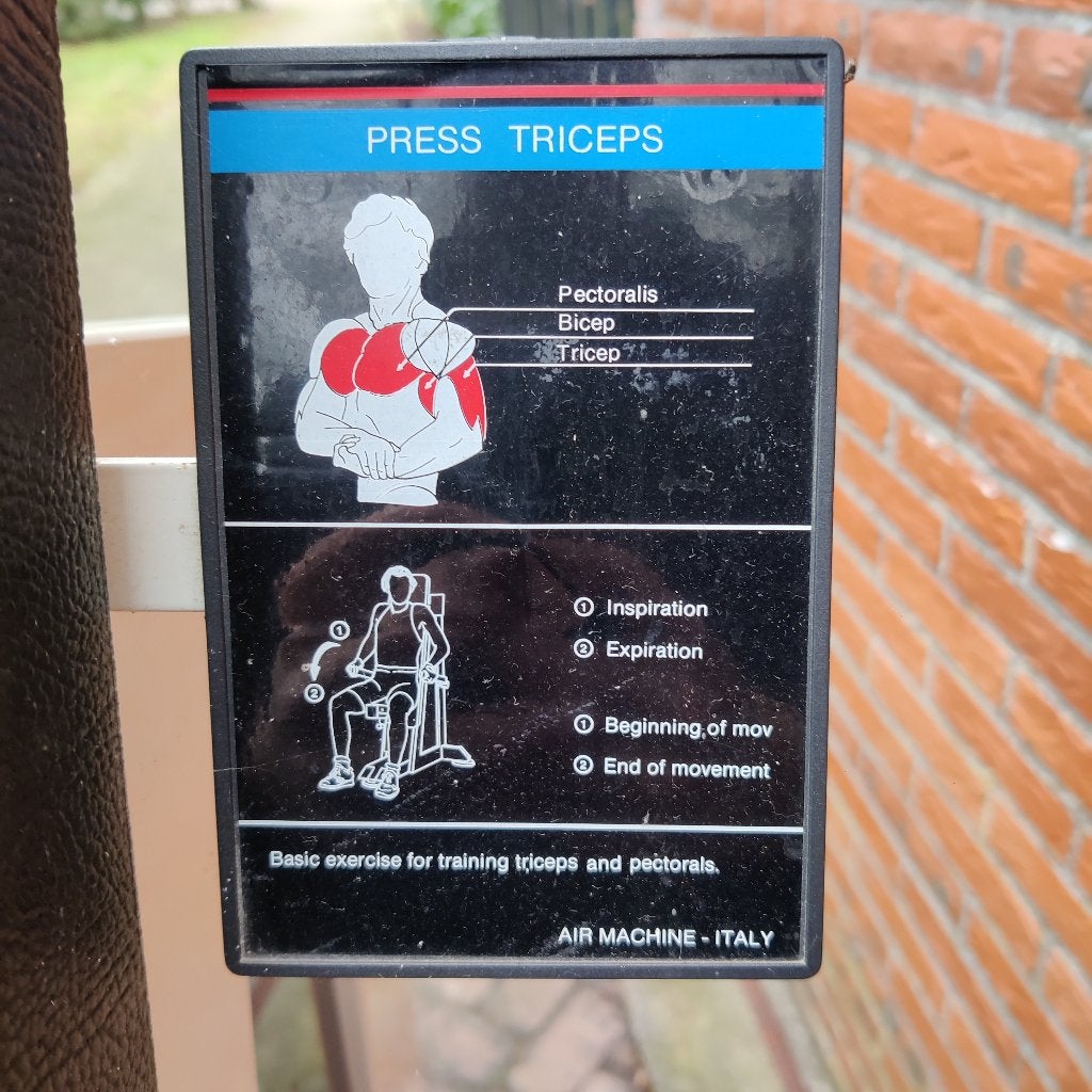 air machine tricep press, Niet bekend, Niet bekend, Overige typen, Ophalen of Verzenden