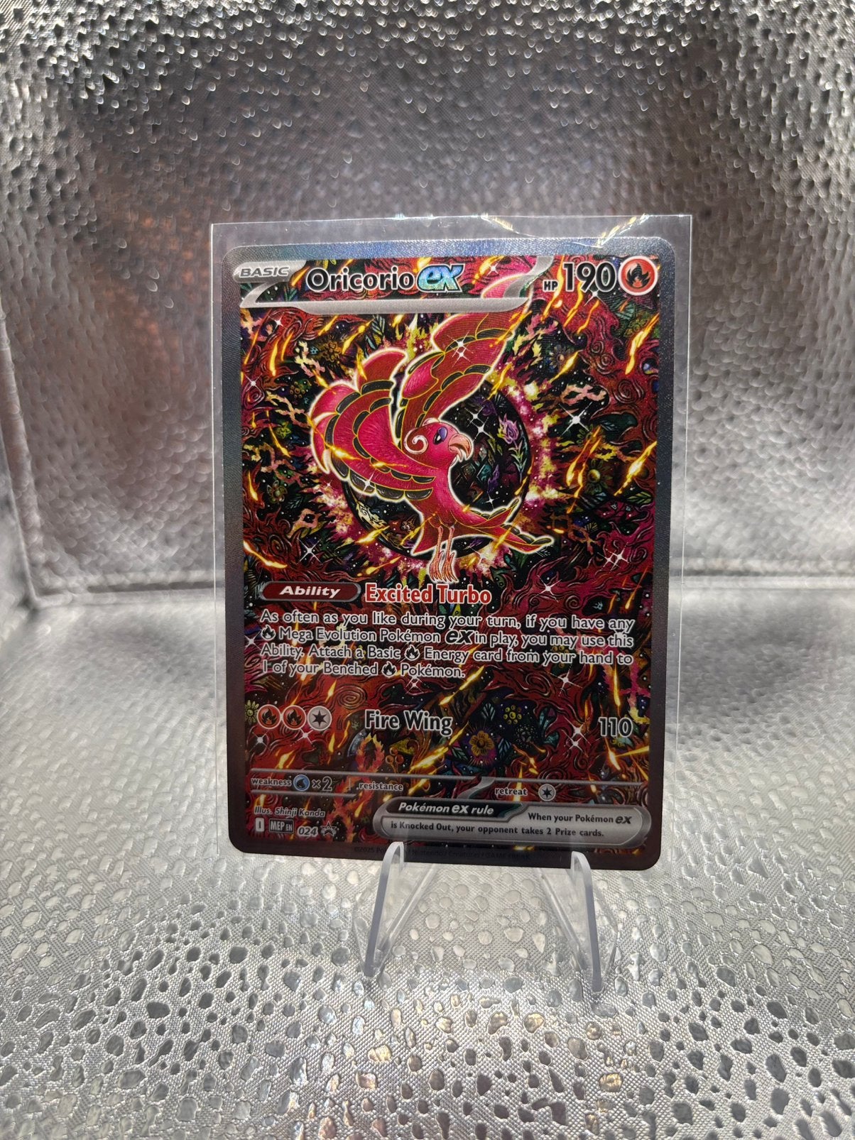 Oricorio ex (MEP 024) MEP Black Star Promos - Singles, Ophalen of Verzenden, Zo goed als nieuw, Losse kaart