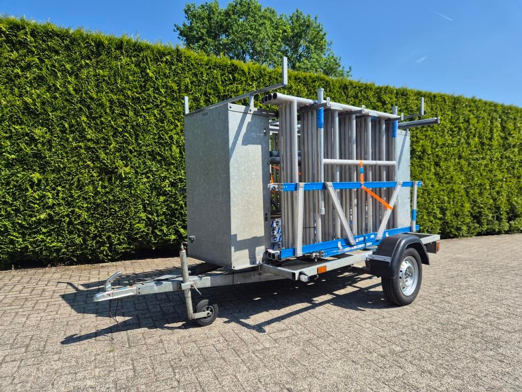 Mooie asc aluminium rolsteiger compleet met aanhanger, Ophalen, Rolsteiger of Kamersteiger, 5 meter of hoger