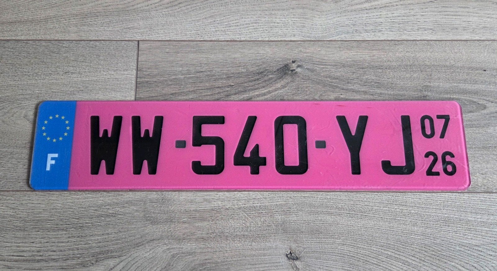 Kentekenplaat nummerplaat nummerbord Frankrijk, Ophalen of Verzenden, Gebruikt, Auto's