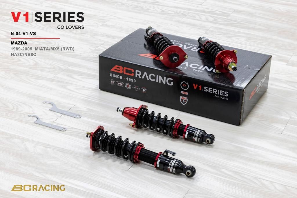 BC Racing V1-VS schroefset Mazda Mx5 Mx-5 NA NB NB-FL 89-05, Auto diversen, Tuning en Styling, Ophalen of Verzenden