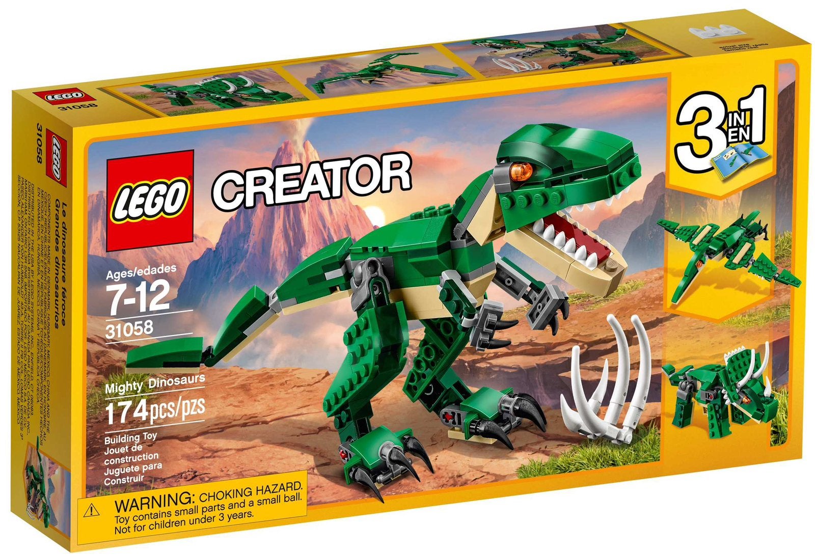 Lego 31058 Machtige dinosaurussen - Gebruikt, Gebruikt, Lego, Ophalen of Verzenden, Compleet