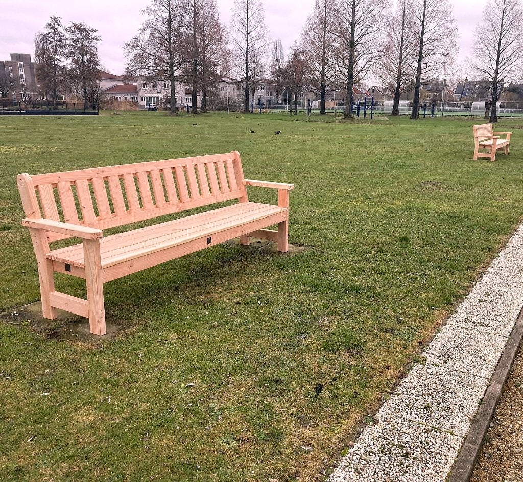 Parkbank Douglas hout in diverse maten, Ophalen of Verzenden, Nieuw, Hout
