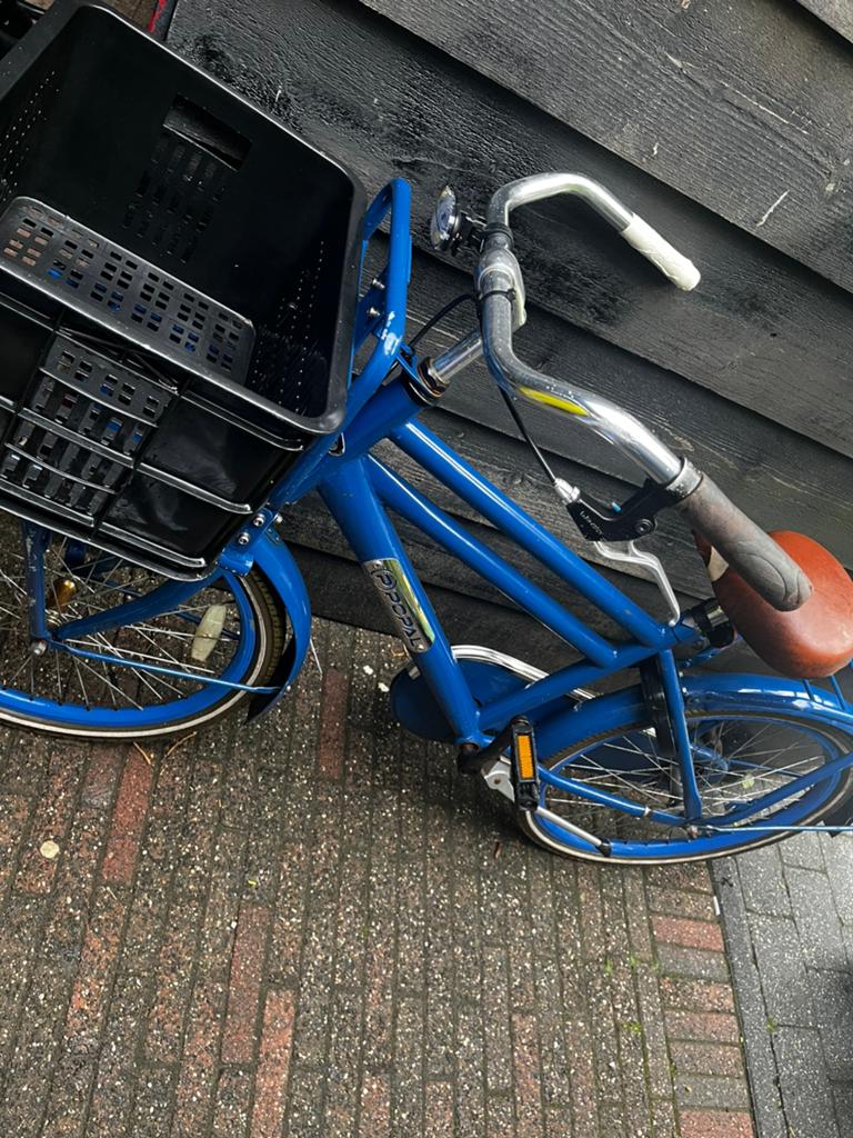 Popal blauwe fiets, Ophalen of Verzenden, Zo goed als nieuw