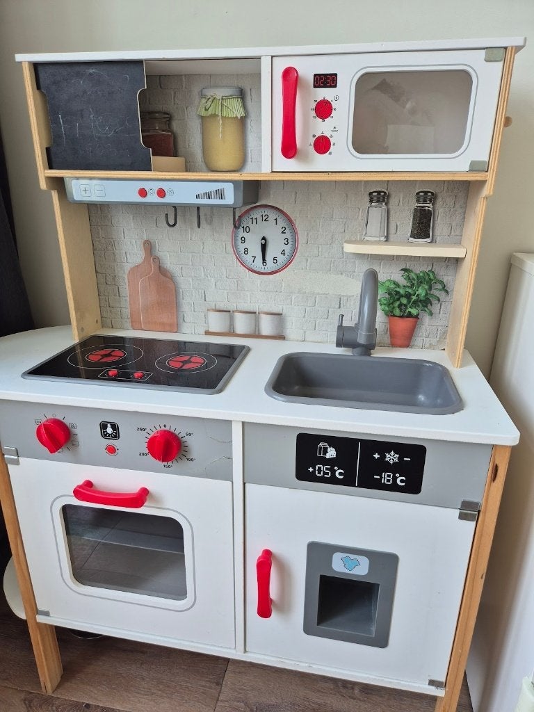 Houten speelgoed keuken Lidl, Ophalen, Gebruikt, Meubelstuk of Keukentje