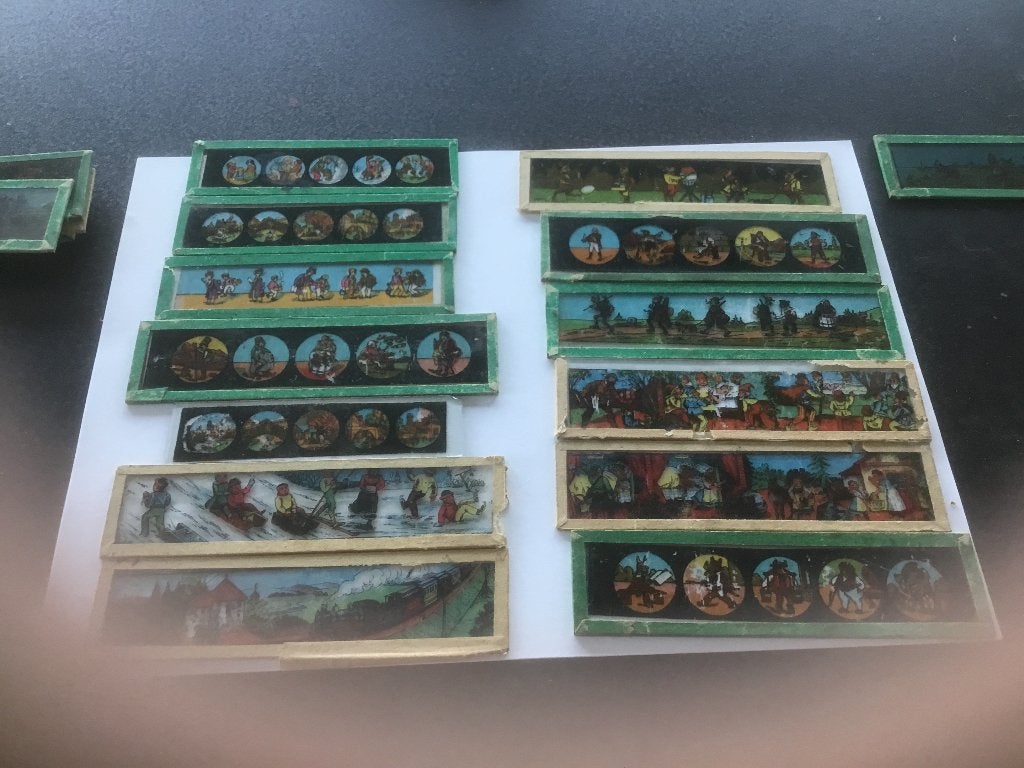 Toverlantaarn plastjes, Antiek en Kunst, Ophalen