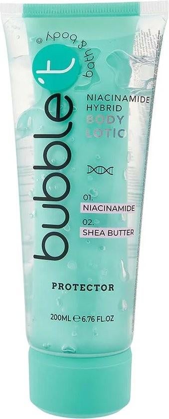 Tube BUBBLE T bodylotion Niacinamide Hybrid Shea butter 150, Sieraden, Tassen en Uiterlijk, Uiterlijk | Lichaamsverzorging, Ophalen of Verzenden
