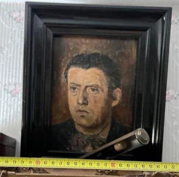 Oud schilderij/ portret van een man met een kleine glimlach, Antiek en Kunst, Kunst | Schilderijen | Klassiek, Ophalen