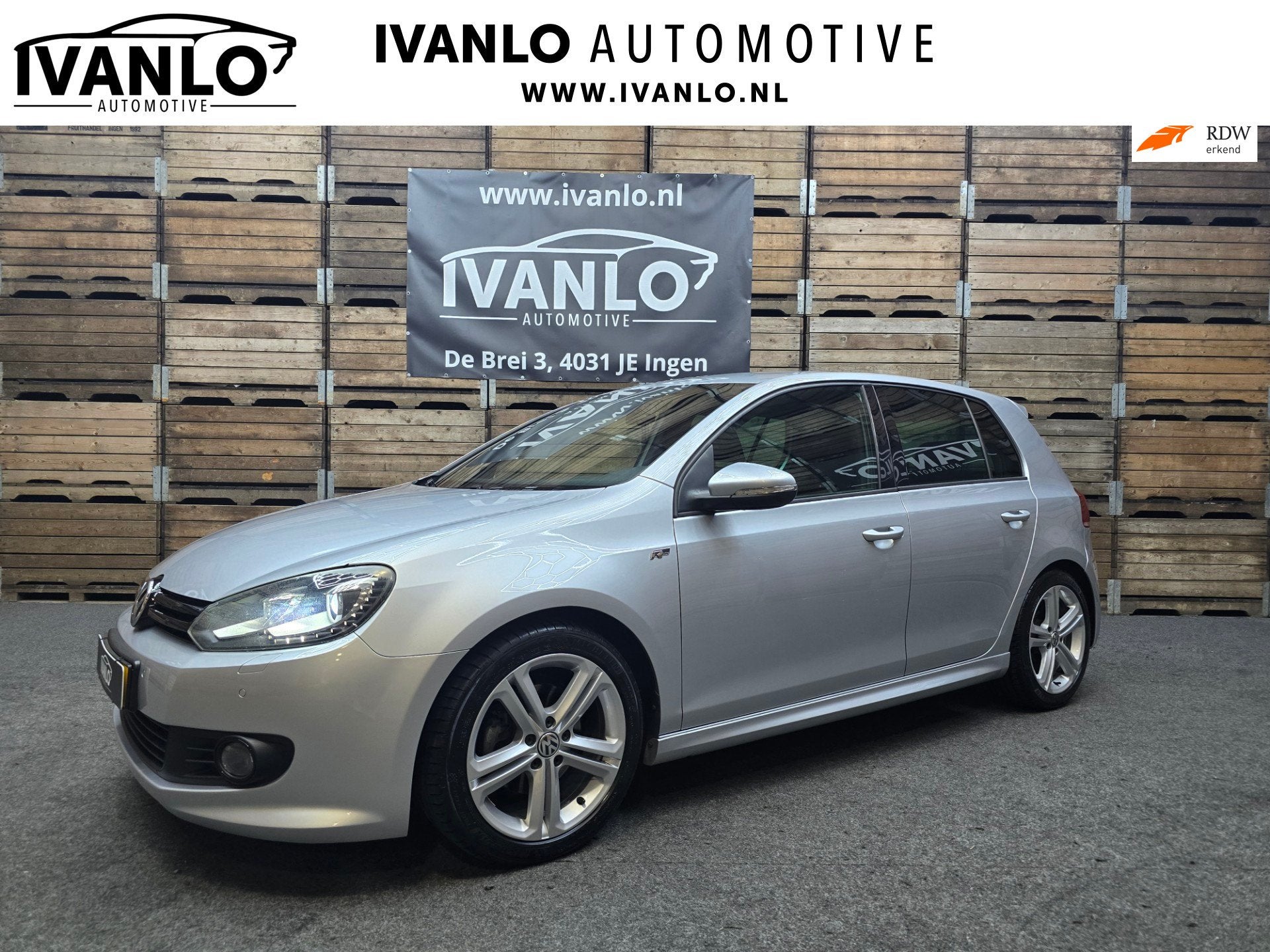 Volkswagen Golf 1.4 TSI Highline Business R-Line Xenon Camer, Auto's, Euro 5, Stof, Gebruikt, Zwart