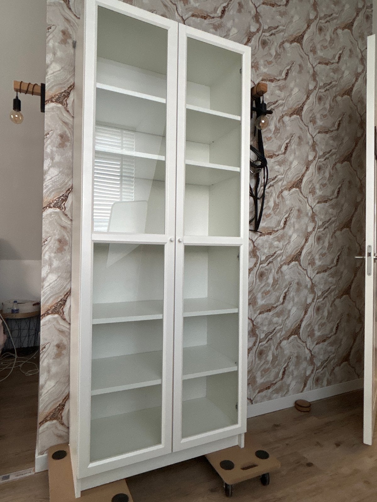 IKEA Vitrinekast met lichte waterschade, Gebruikt, 200 cm of meer, Glas, 25 tot 50 cm