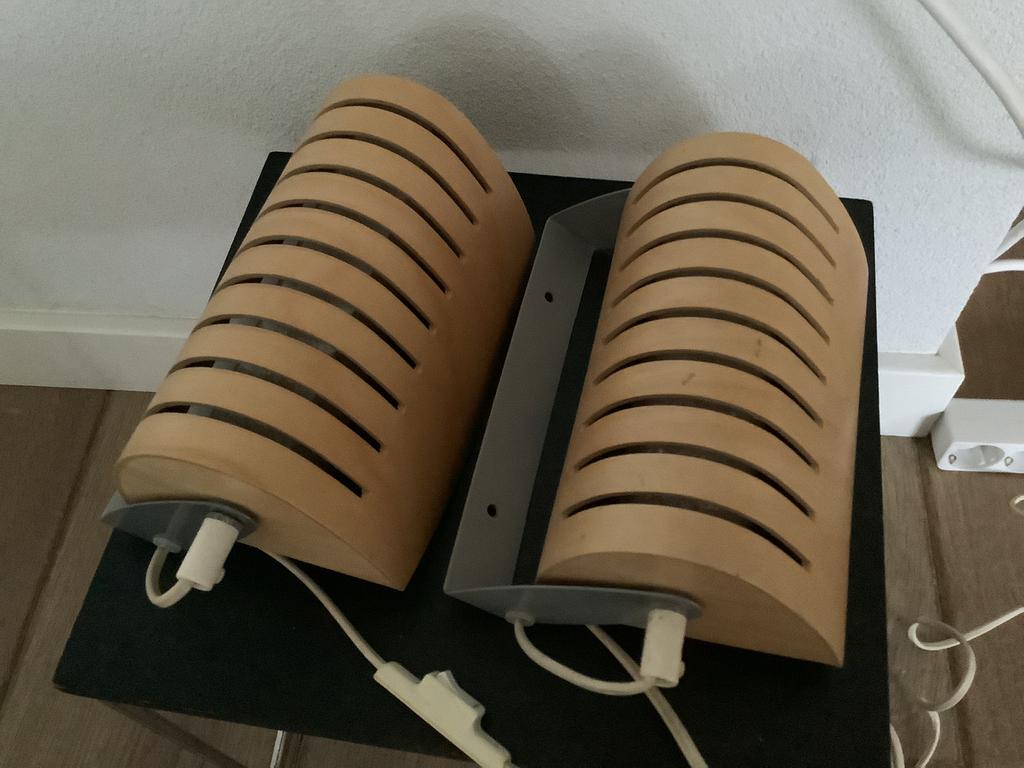 Retro Strimma houten wandlampjes Ikea, Ophalen of Verzenden, Huis en Inrichting