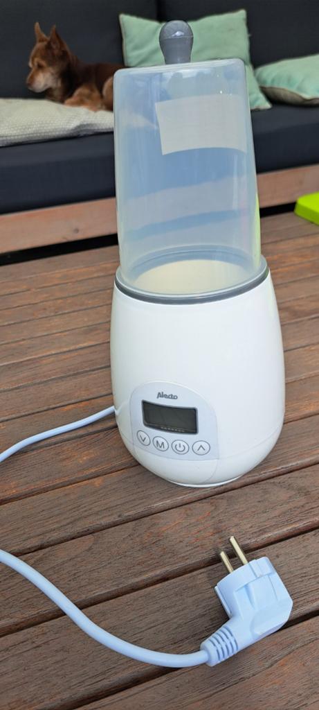 Baby voeding. flessenwarmer. alecto, Ophalen of Verzenden, Zo goed als nieuw, Flessen- of potjesverwarmer