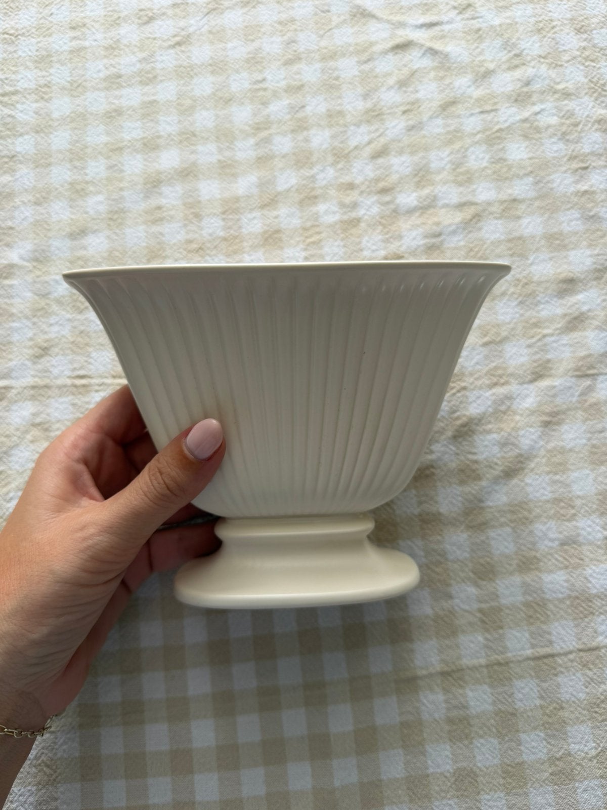 Vintage Wedgwood Etruria & Barlaston vaas/bloempot, Ophalen, Zo goed als nieuw