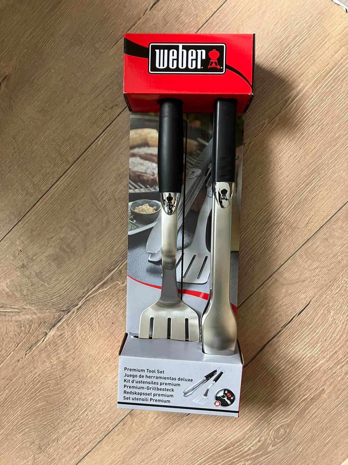 Weber Premium Grillgereedschap Set - Spatel en Tang, Ophalen of Verzenden, Nieuw