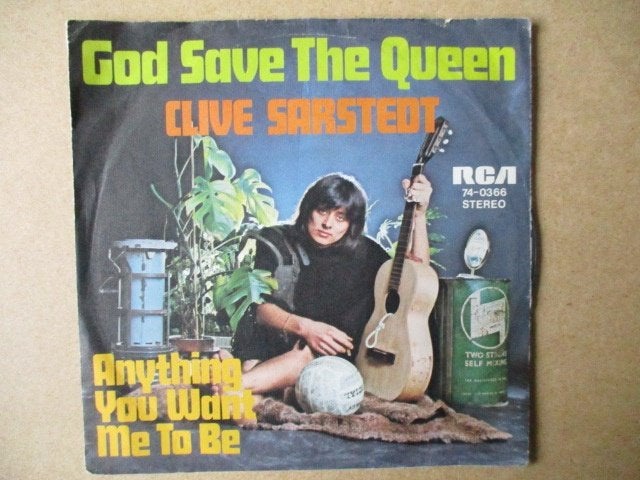 s4713 clive sarstedt - god save the queen, Ophalen, Gebruikt, 7 inch, Overige genres