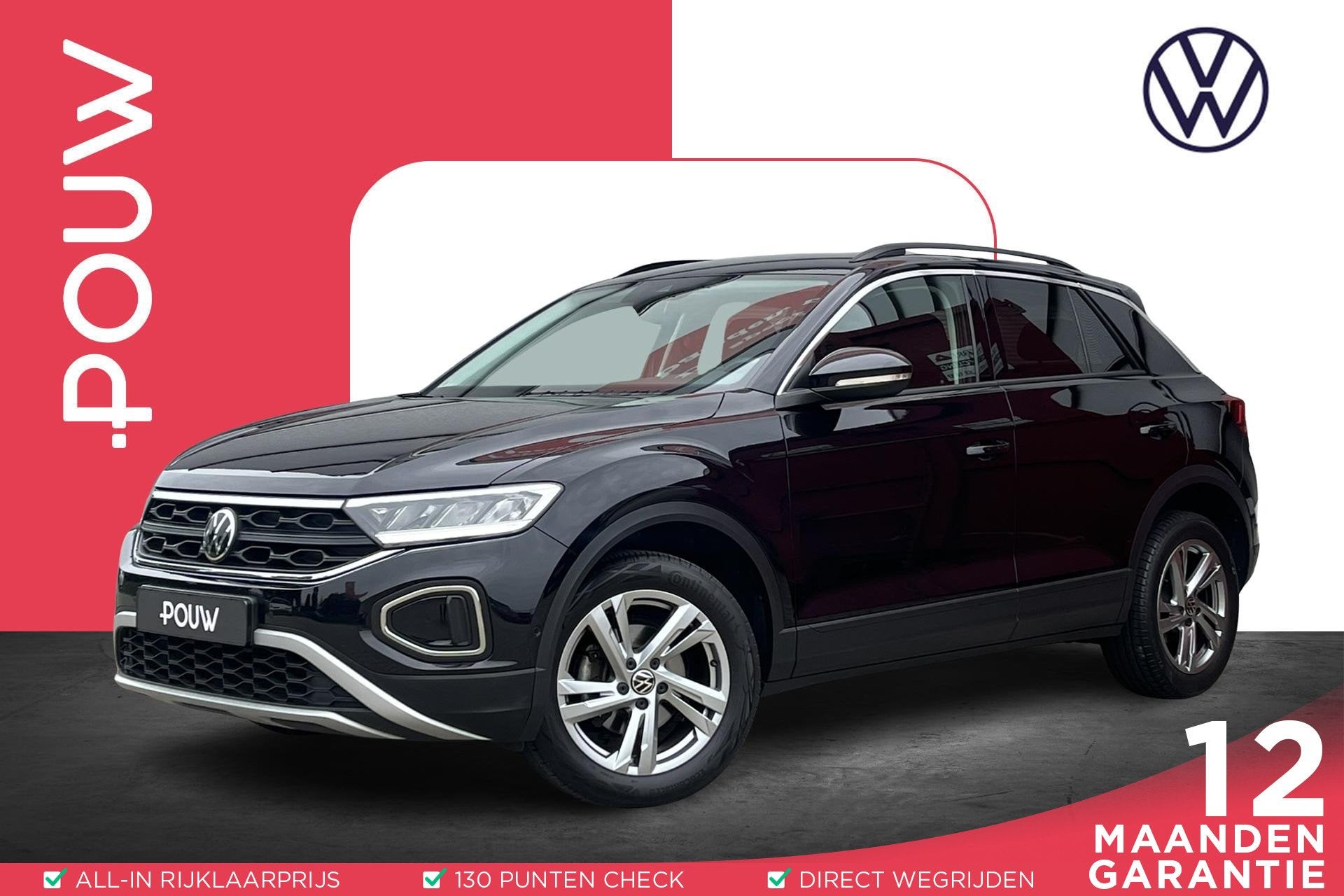 Volkswagen T-Roc 1.0 TSI 110pk Life | Camera | App Connect |, Auto's, Volkswagen, Voorwielaandrijving, 12 maanden, Stof, Gebruikt