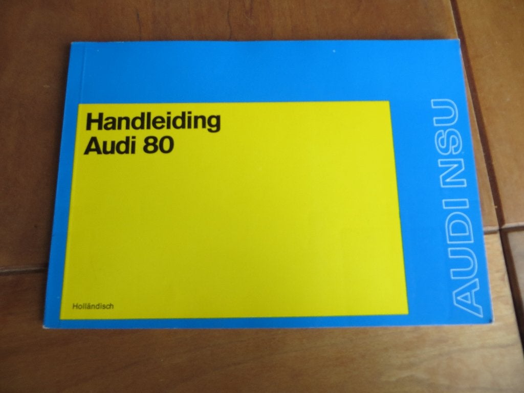 Instructieboek Audi 80 1974, nieuwstaat!, Ophalen of Verzenden