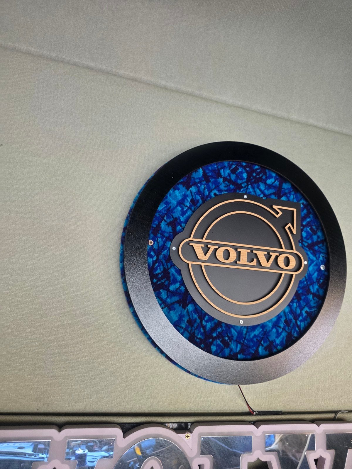Volvo Truck Interieur Custom Blauw Patroon, Ophalen of Verzenden, Gebruikt
