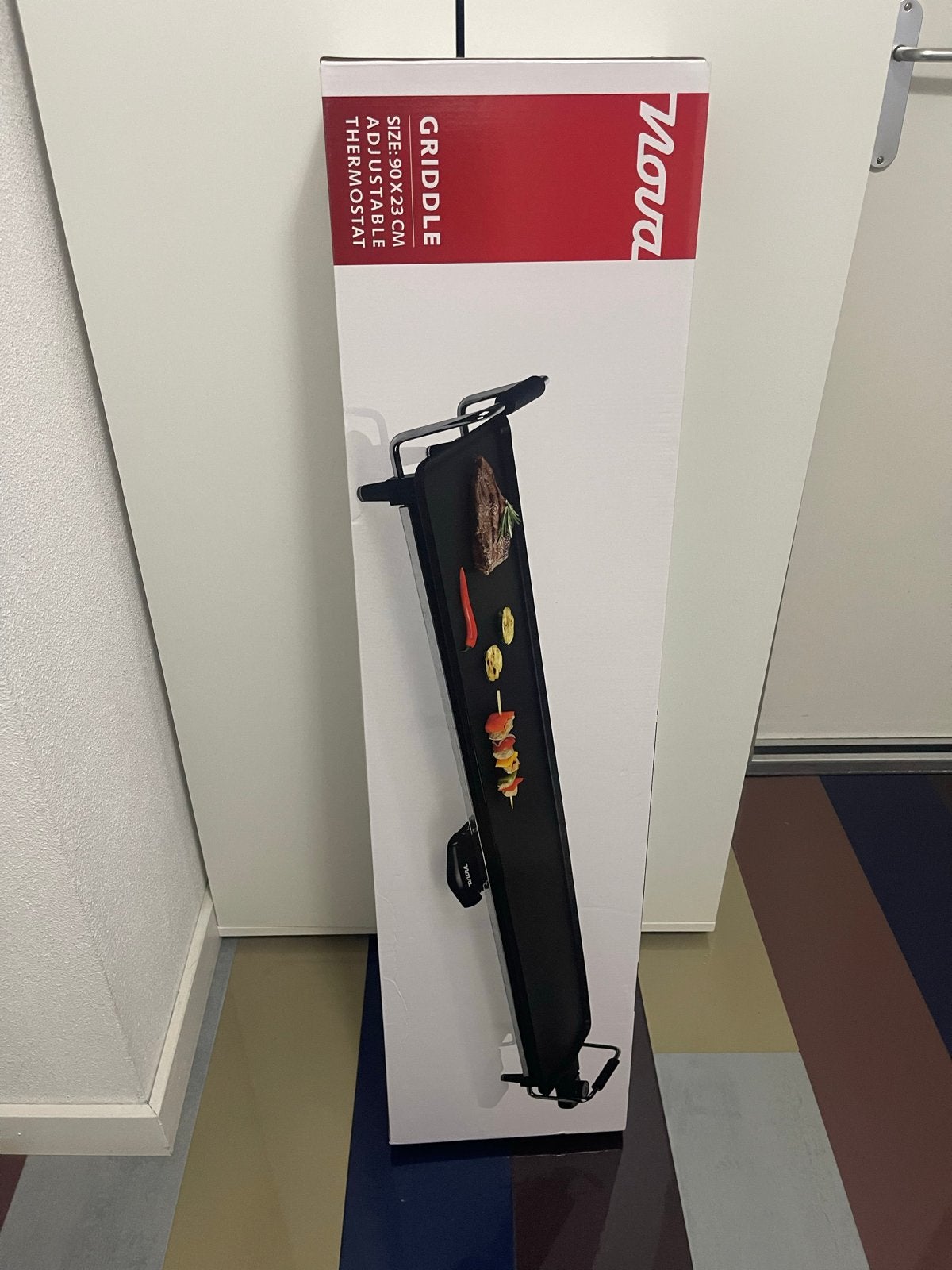 Nova Griddle 90x23cm met afneembare thermostaat, Witgoed en Apparatuur, Ophalen, Nieuw