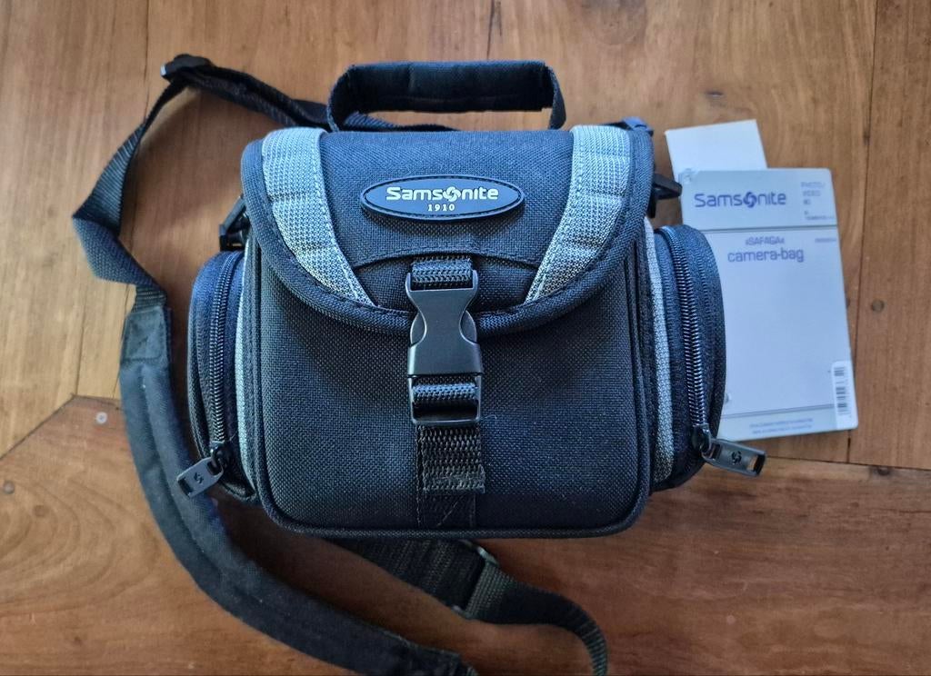 Samsonite Safaga Cameratas - Zwart/Grijs, Audio, Tv en Foto, Fotografie | Fototassen, Ophalen of Verzenden, Nieuw, Schoudertas