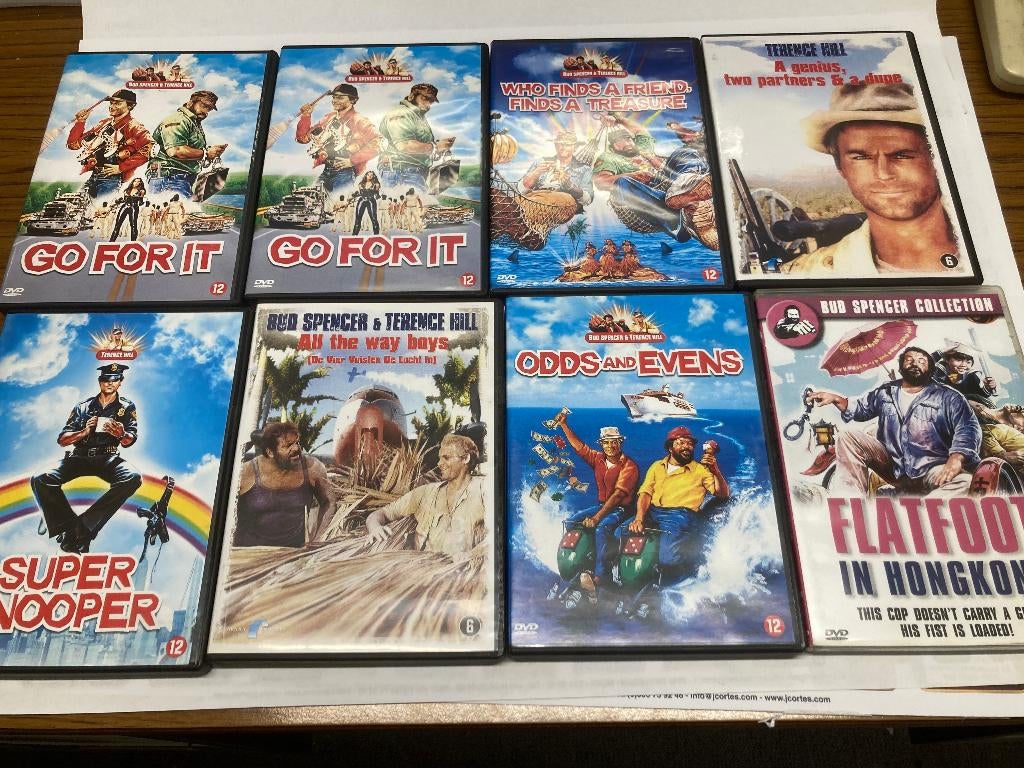 T.K. 11 Bud Spencer & Terrence Hill films op DVD zie lijst, Vanaf 9 jaar, Ophalen of Verzenden, Gebruikt, Actiekomedie